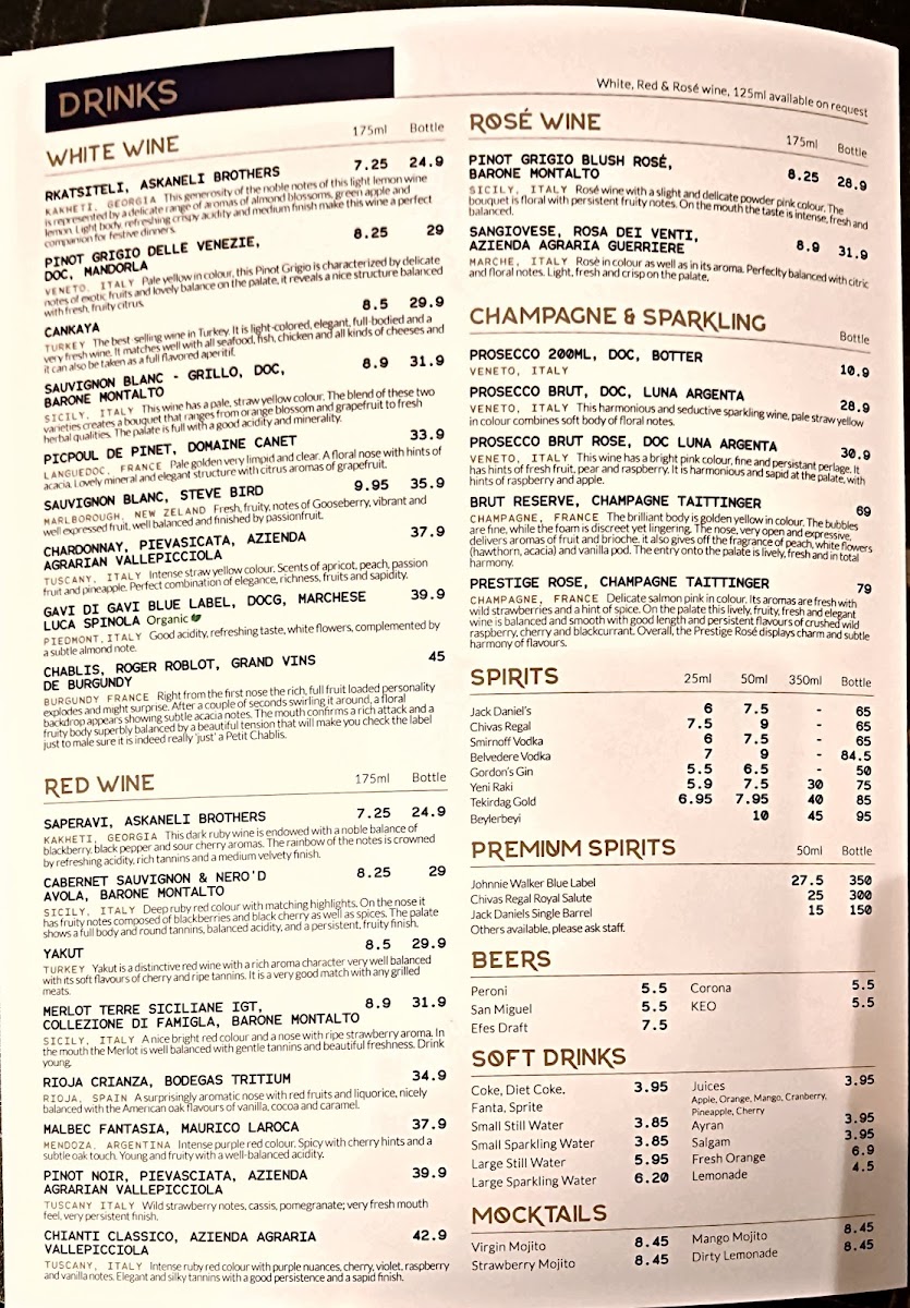 Diyarbakir Restaurant Menu - Image 1